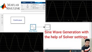 Sine wave Generation or Correction with the help of Solver Settings | MATLAB Simulation #matlab