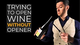 Trying Different Ways To Open Wine Without A Wine Opener by Waiter, There's more! 1,081 views 6 months ago 6 minutes, 28 seconds