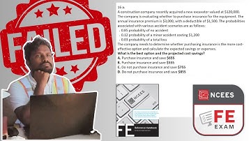 Part 16: FE EXAM REVIEW: Uncertainity: Expected value and risk: Breakdown FE Q everyone got wrong