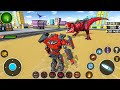 Dino Red Robot Transform War Game Jet Bike Car Dinosaur Transformation Robot - Android Gameplay