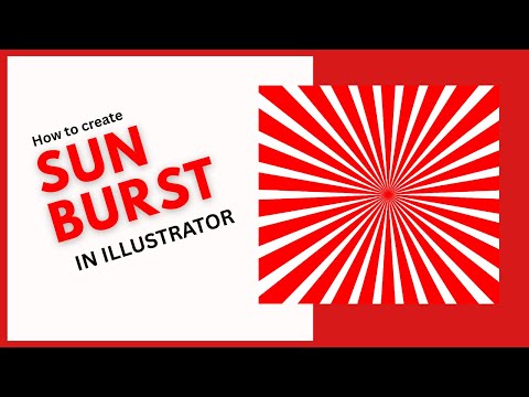 how create sunburst in Illustrator #sunburst #SunburstDesign