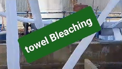 Terry towels bleaching & finishing ! dyeing process !