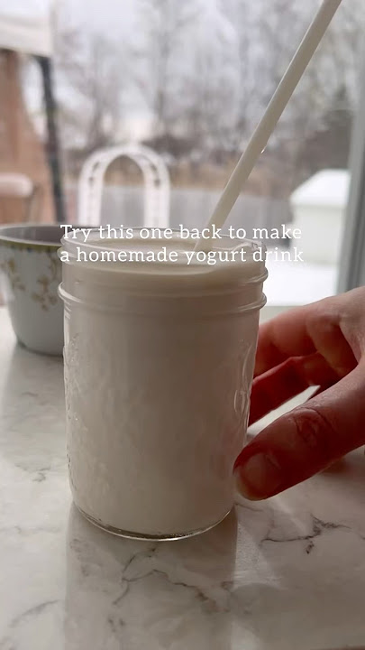Homemade yogurt drink hack takes less than 1 minute