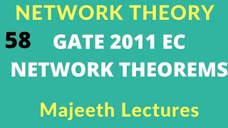 Celebrity Network Theory GATE 2011 EC Norton's Theorem |#58|@majeethlectures Profile