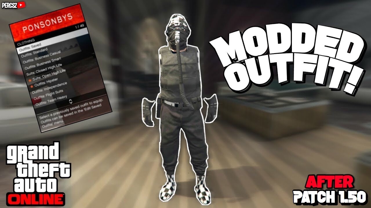 GTA 5 How To Make A TryHard Checkered Modded Outfit W/Joggers