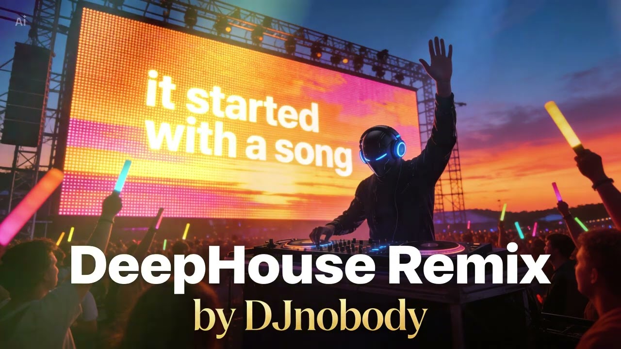 it started with a song - Deep House Remix | Night Drive | AI Sound by DJnobody