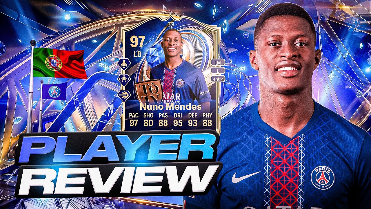 97 TEAM OF THE YEAR NUNO MENDES PLAYER REVIEW - EA FC 26 ULTIMATE TEAM