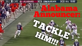 College Football Team Announcers Reaction To Heartbreaking Plays Compilation