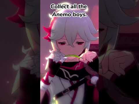 Collect All The Anemo Boys Genshin Impact Genshin Genshinimpact