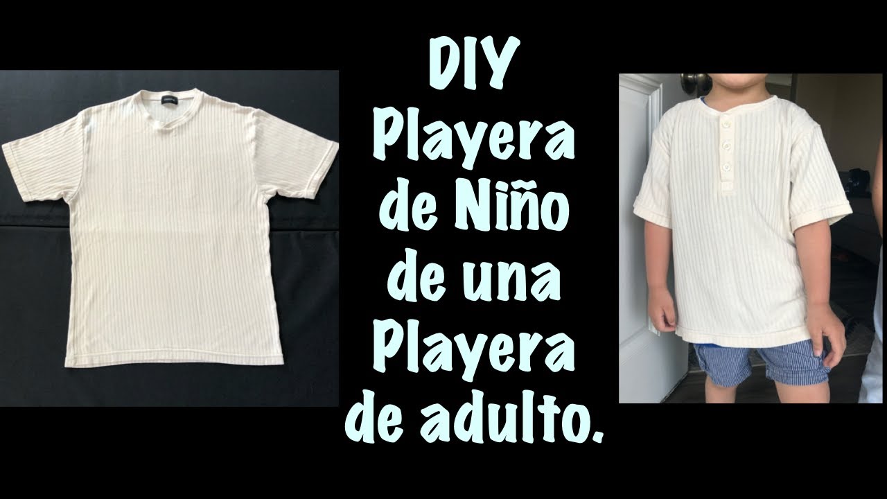 Reduce una Playera en una para Niño - YouTube