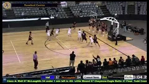 McLaughlin's Lane Lawrence hits a 3-pointer to for...