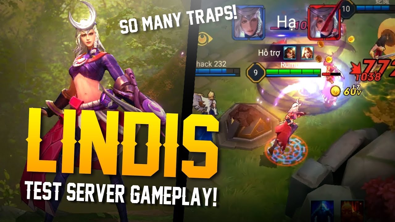 Arena of Valor [Test Server] - SO MANY TRAPS!! Lindis ... - 