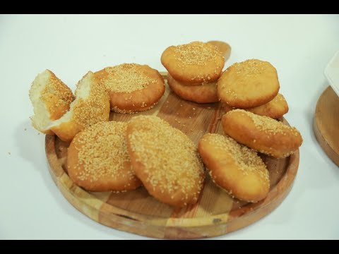 قرص بالسمسم والسكر نجلاء الشرشابي