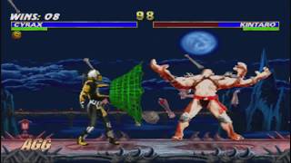 Mortal Kombat Trilogy (PS1) Cyrax - Very Hard - No Continues