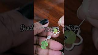 Tutorial: add beads on Eye Pin #beadsl #beadedbracelet #diybeads #shortsvideo #diy #shorts #tutorial