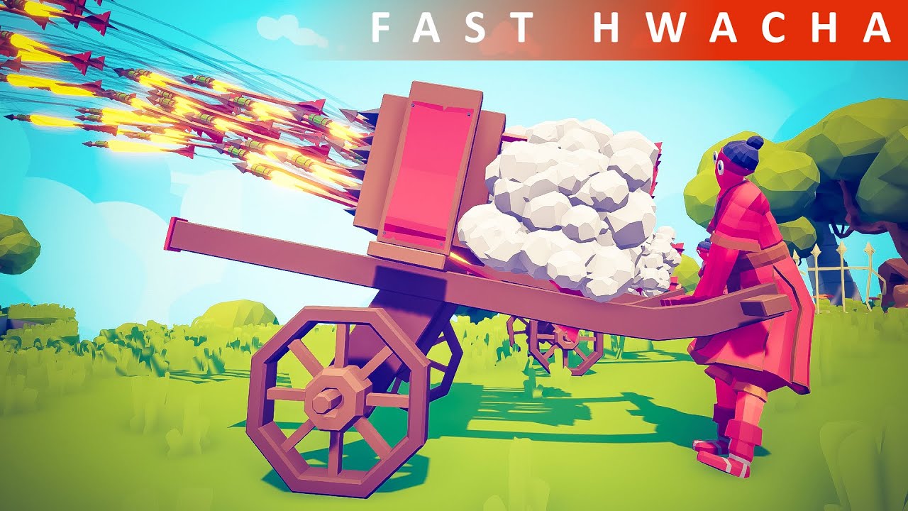 Fast Hwacha Attacking New Units - Totally Accurate Battle Simulator