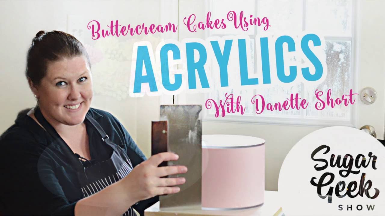 Торт с масляным кремом и акрилом с Данетт Шорт