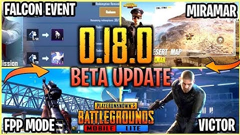 FINALLY PUBG MOBILE LITE 0.18.0 UPDATE IS HERE !!| MIRAMAR MAP | FPP | FALCON EVENT |RELEASE DATE 🔥