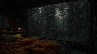Rainy Night in The Forest ⛈️ Gentle Sound of Rain Helps You Relax Deep, Sleep, Study