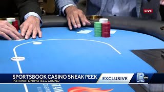 Sneak peek: Potawatomi Casino and Hotel Sportsbook poker tables