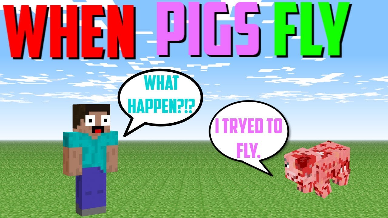 Minecraft Trophies Ps4 When Pigs Fly Trophy How To Make Pigs Fly Youtube