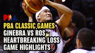 GINEBRA VS ROS HEARTBREAKING LOSS