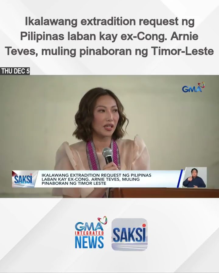 Ikalawang extradition request ng Pilipinas laban kay ex-Cong. Arnie Teves, muling... | Saksi
