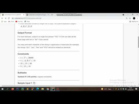 Airline ||codechef solutions ||September long  challenge