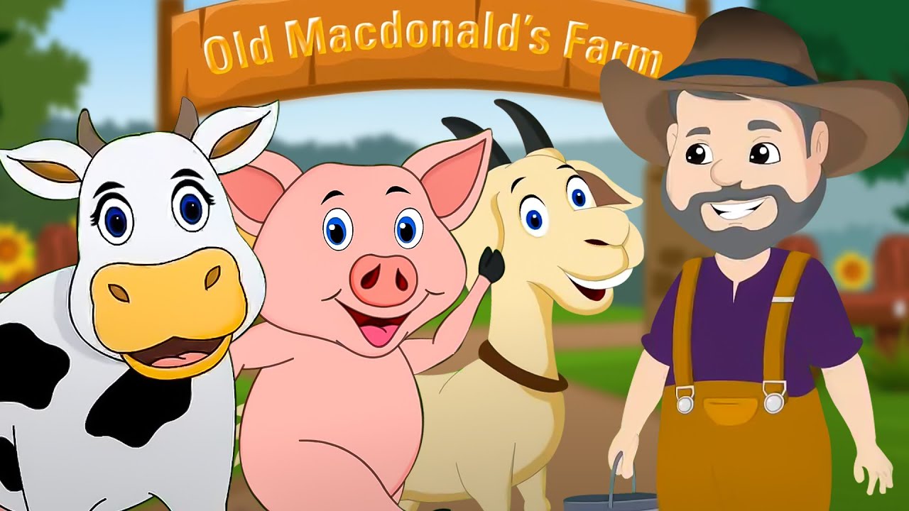 Old Macdonld Had Farm, Nursery Rhymes & Songs for Kids