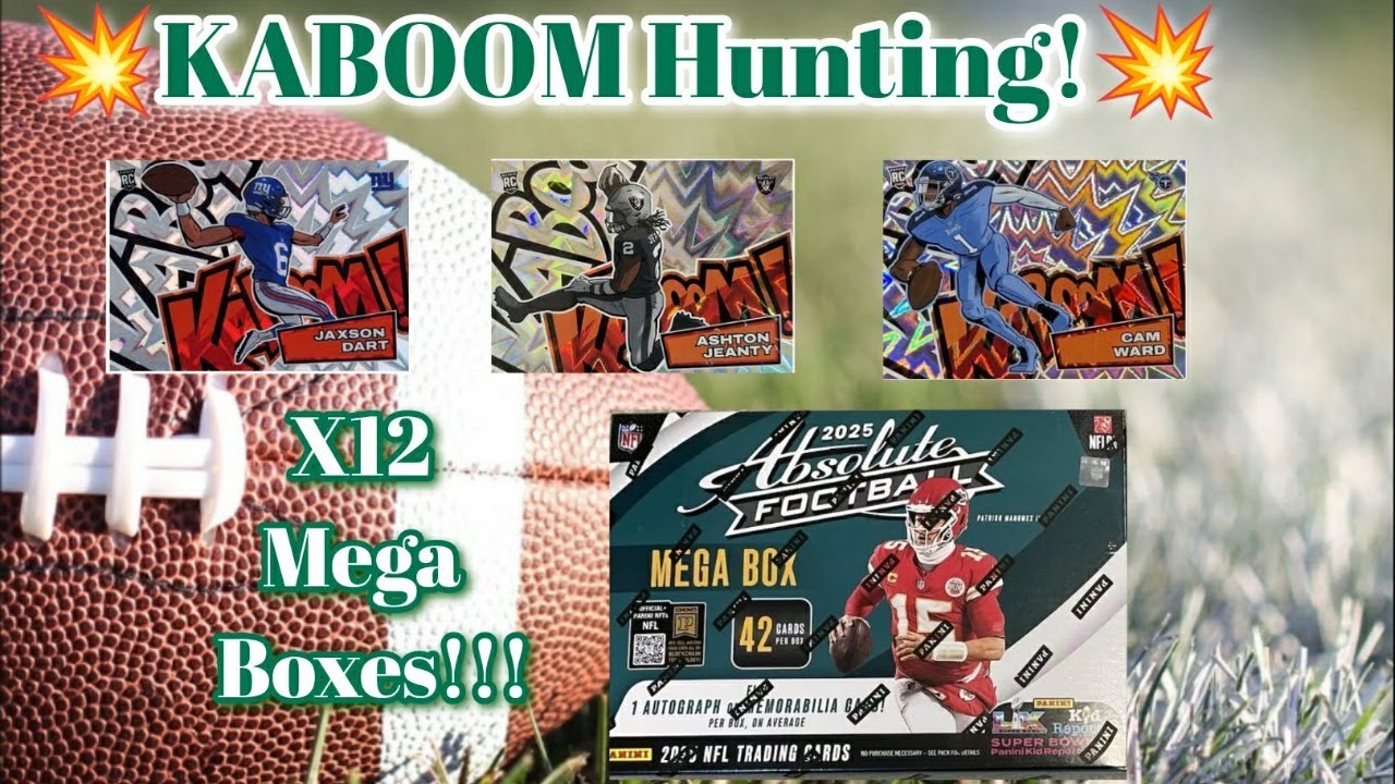 🤯 KABOOM HIT!! | HAPPY NEW YEAR! | '25 Absolute Mega Box Group Break! | 12 Boxes! | KABOOM HUNTING!