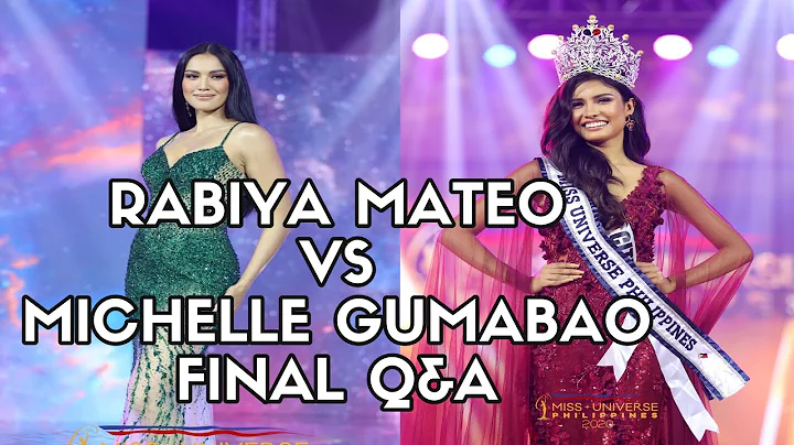RABIYA MATEO VS MICHELLE GUMABAO FINAL Q&A