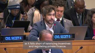 Thomas Taylor, International Trade Union Confederation (ITUC), 3rdPrepComm, Private Finance