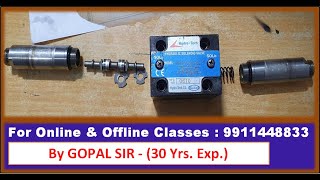 HOW TO CHECK DIRECTIONAL CONTROL SOLENOID VALVE WORKING & PARTS IN HINDI BY GOPAL SIR | P86