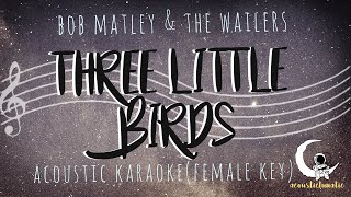THREE LITTLE BIRDS-Bob Marley & The Wailers (Acoustic Karaoke/Female Key)