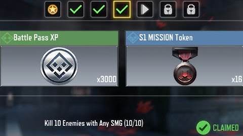 Call of Duty Mobile Kill 10 Enemies with Any SMG Task Complete