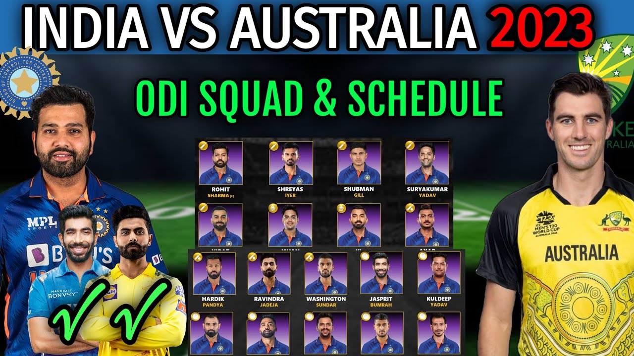 australia squad india tour 2023