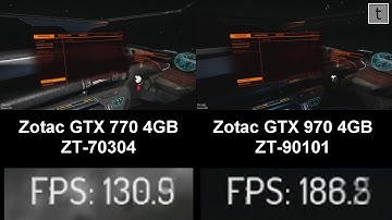 nVidia GTX 770 to 970 comparison Elite Dangerous raw footage
