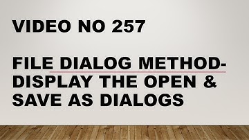 Learn Excel - Video 257 - VBA - How to Use File Dialogs