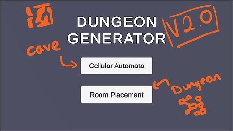 Dungeon Generator - demo v2