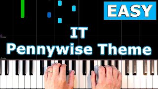 ✅  IT (Pennywise) - Main Theme - Piano Tutorial Easy