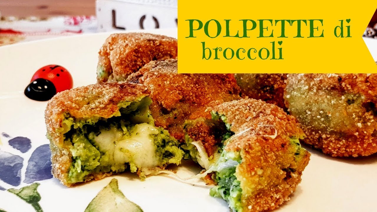 POLPETTE di BROCCOLI con cuore filante - YouTube