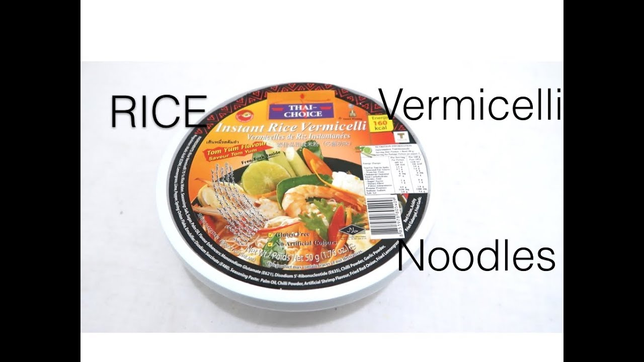 INSTANT RICE VERMICELLI NOODLES - TOM YUM FLAVOUR - YouTube