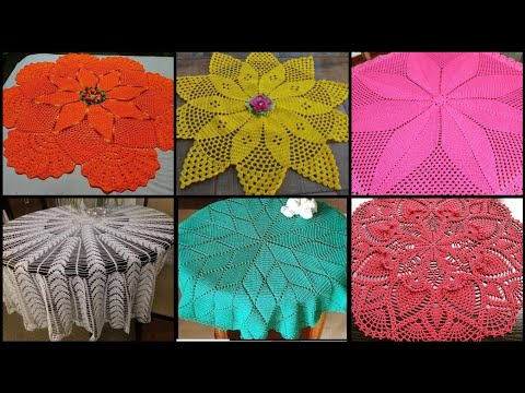 DIY Crochet Round Tablecloth Pattern Easy/Easy Crochet Table Cover Design