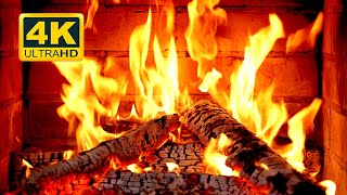 🔥 Fireplace 4K UHD! Fireplace with Crackling Fire Sounds. Fireplace Burning for Home