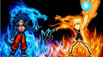 Goku TP OP(All Form) VS Naruto BTM OP in Jump Force Mugen