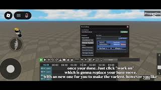 How to add "varients" to your moves in the skill builder v2 