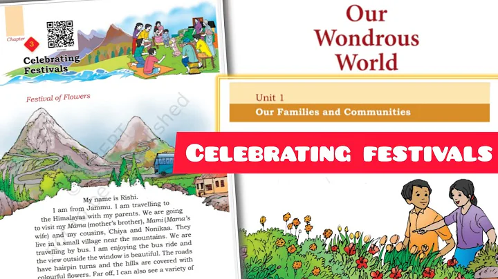 Our Wondrous World class 3 evs - Celebrating festivals Chapter 3 - Worksheet - New ncert