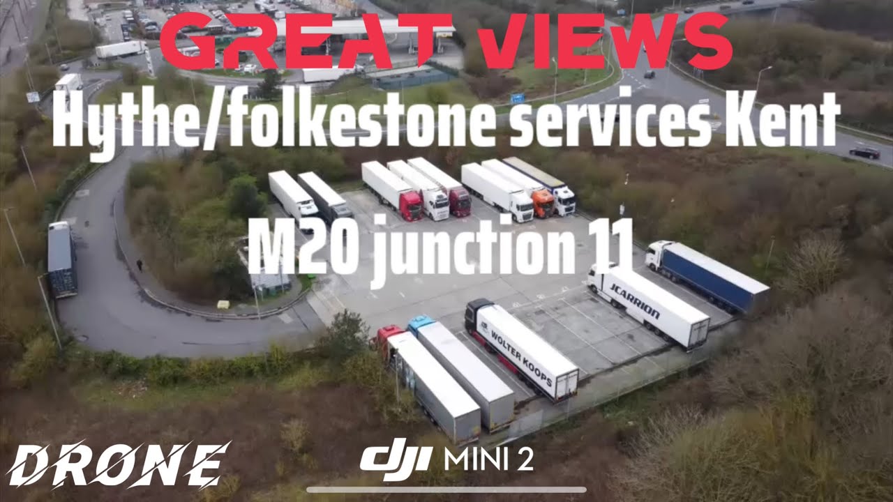 Hythe/folkestone ￼services M20￼ junction 11 @Placestosee-x2k  #m20 #folkestone #motorway 