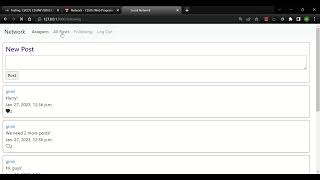 CS50's Web Programming with Python and JavaScript Project 4 - Social Network