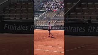 Novak Djokovic Emula Il Servizio Di Goran Ivanisevic Al Roland Garros. Credit